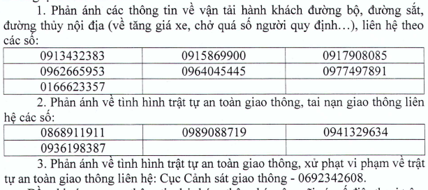 Công bố 12 số điện thoại đường dây nóng giao thông dịp tết Dương lịch - Ảnh 1.