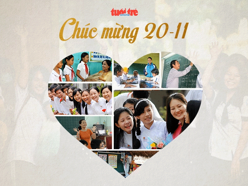 20-11, cùng Tuổi Trẻ Online gửi lời tri ân thầy cô - Ảnh 1. 20-11, cùng Tuổi Trẻ Online gửi lời tri ân thầy cô - Ảnh 1.