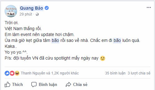 Mạng xã hội ngập tràn lời chúc mừng tuyển U23 Việt Nam - Ảnh 5. Mạng xã hội ngập tràn lời chúc mừng tuyển U23 Việt Nam - Ảnh 5.