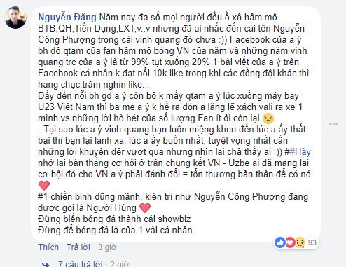 Dân mạng không lãng quên người hùng thầm lặng của U23 VN - Ảnh 6. Dân mạng không lãng quên người hùng thầm lặng của U23 VN - Ảnh 6.