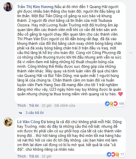 Dân mạng không lãng quên người hùng thầm lặng của U23 VN - Ảnh 4. Dân mạng không lãng quên người hùng thầm lặng của U23 VN - Ảnh 4.