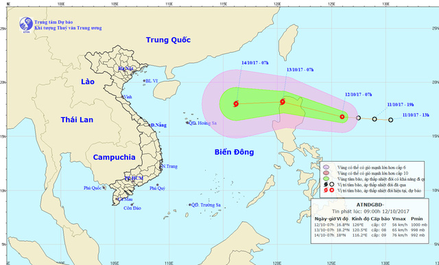 Áp thấp nhiệt đới có khả năng mạnh lên thành bão - Ảnh 1.