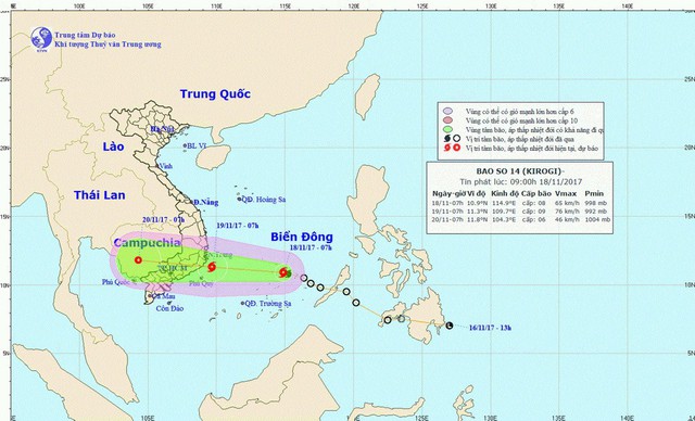 Thủ tướng gửi công điện chỉ đạo đối phó bão số 14 - Ảnh 1. Thủ tướng gửi công điện chỉ đạo đối phó bão số 14 - Ảnh 1.