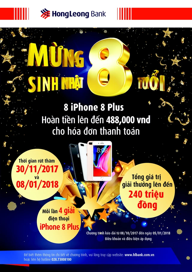Ngân hàng Hong Leong Việt Nam tung gói ưu đãi nhân dịp thành lập - Ảnh 1. Ngân hàng Hong Leong Việt Nam tung gói ưu đãi nhân dịp thành lập - Ảnh 1.