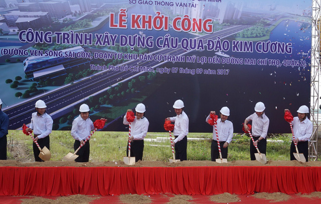 TP.HCM khởi công xây dựng cầu qua đảo Kim Cương - Ảnh 1.