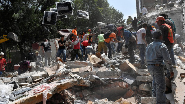 Động đất lớn ở Mexico, hơn 110 người chết - Ảnh 2.