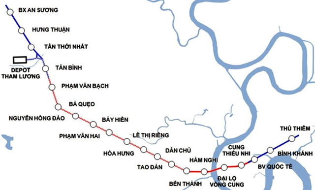 TP.HCM nghiên cứu nối dài tuyến metro số 2 - Ảnh 1. TP.HCM nghiên cứu nối dài tuyến metro số 2 - Ảnh 1.
