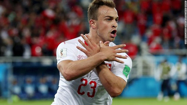 Mừng bàn thắng ẩn ý chính trị, Shaqiri và Xhaka bị FIFA điều tra - Ảnh 4. Mừng bàn thắng ẩn ý chính trị, Shaqiri và Xhaka bị FIFA điều tra - Ảnh 4.