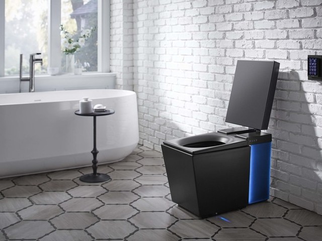 Bồn cầu tự mở nắp, phát nhạc chào người dùng - Ảnh 1. Bồn cầu tự mở nắp, phát nhạc chào người dùng - Ảnh 1.