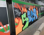 Tàu đường sắt Cát Linh - Hà Đông bị đột nhập vẽ Graffiti