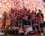 Hình ảnh Atletico Madrid ăn mừng chức vô địch Europa League