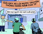 Hí họa Sài Gòn mùa... tụ nước