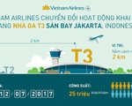 ​Vietnam Airlines chuyển nhà ga khai thác tại sân bay Jakarta