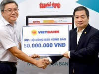 Ngân hàng VietBank ủng hộ đồng bào vùng lũ