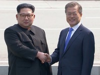 Giây phút lịch sử trên bán đảo Triều Tiên