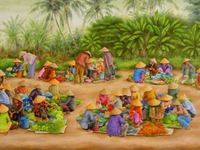Triển lãm tranh từ thiện Tủ sách cho trẻ em Tà Nung