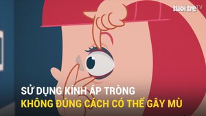 Sử dụng kính áp tròng không đúng cách có thể gây mù