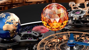 Cận cảnh chiếc đồng hồ Astronomia Solar chứa cả "hệ mặt trời" thu nhỏ