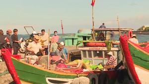 Thông tuyết tàu ra đảo Lý Sơn sau bão số 6