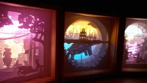 Đèn giấy 3D Kirigami: Nghệ thuật từ giấy và ánh sáng