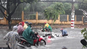 Khổ vì nước tuôn như thác trên đường