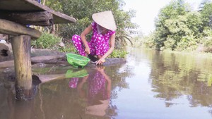 Dân lo lắng vì  phải sử dụng nước sông ô nhiễm từ rừng tràm để sinh hoạt