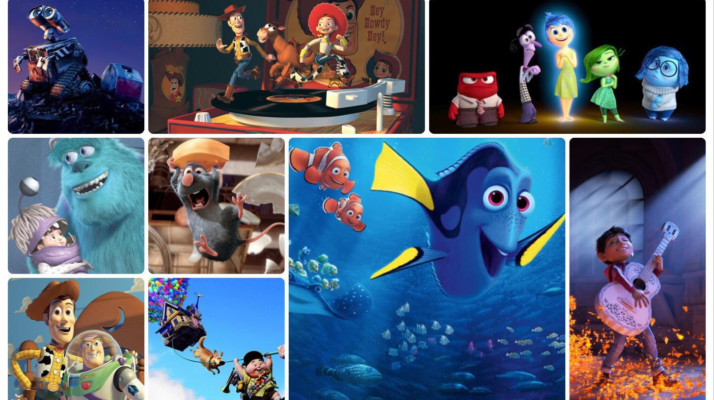 10 tác phẩm xuất sắc của hãng phim hoạt hình Pixar