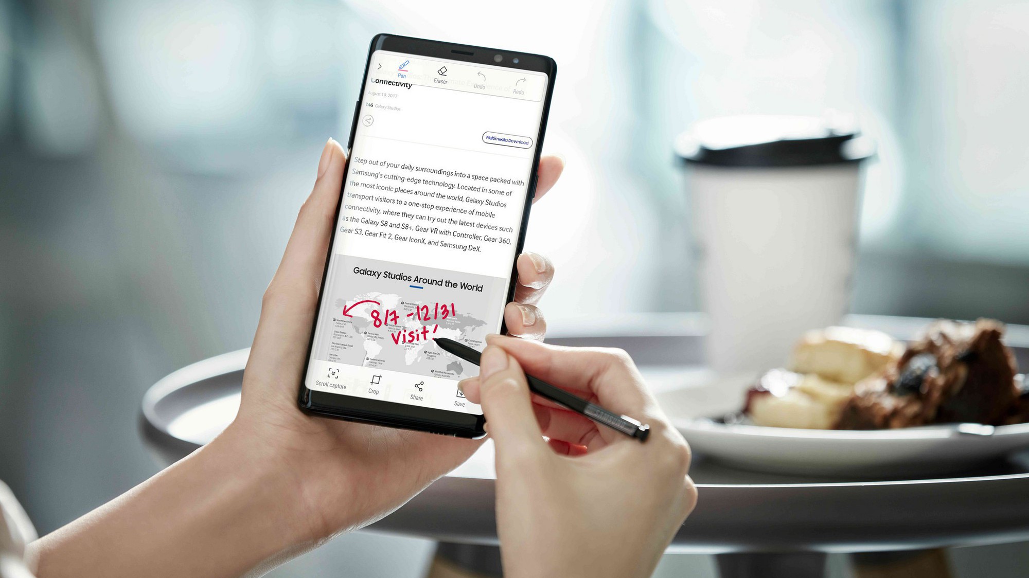 Cây bút thần kỳ S Pen trên Galaxy Note8