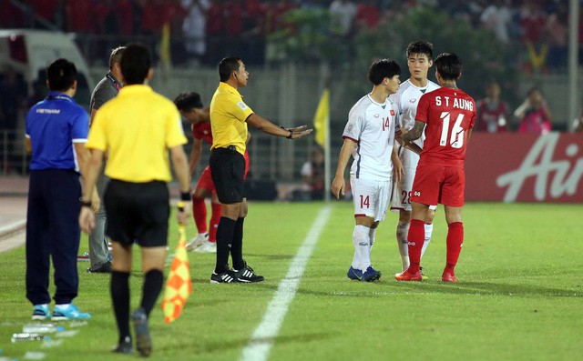 Bênh học trò, ông Park lớn tiếng tay đôi với HLV Myanmar - Ảnh 1.