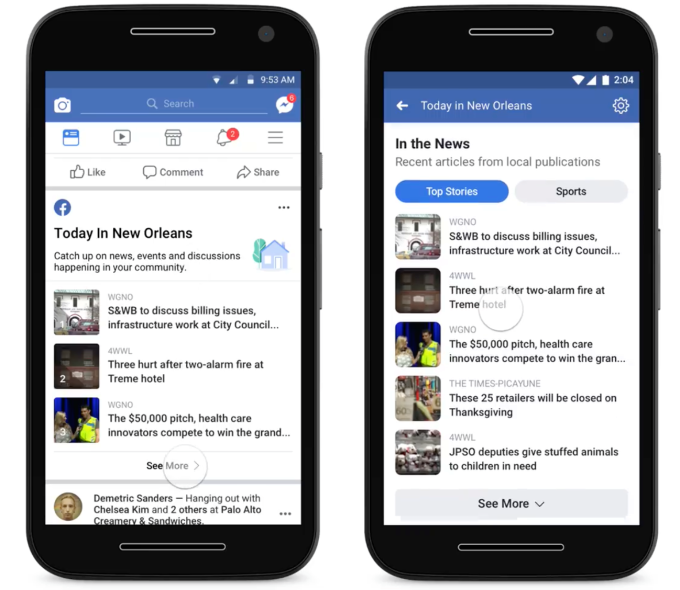 Ngăn tin giả, Facebook cung cấp thêm kênh tin tức địa phương - Ảnh 1.