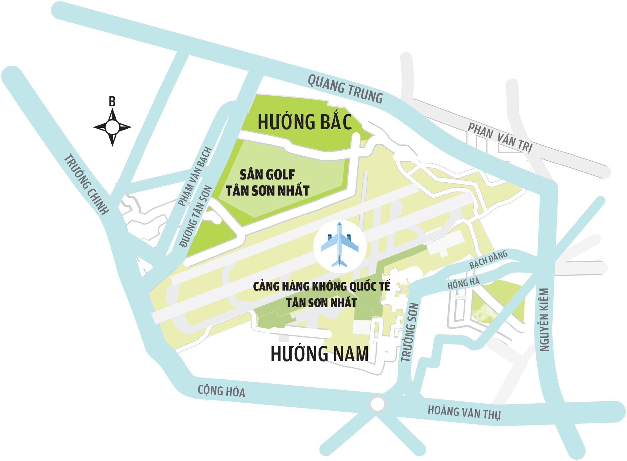 Sân bay Tân Sơn Nhất: Mở rộng về hướng nam hay bắc? - Ảnh 7.