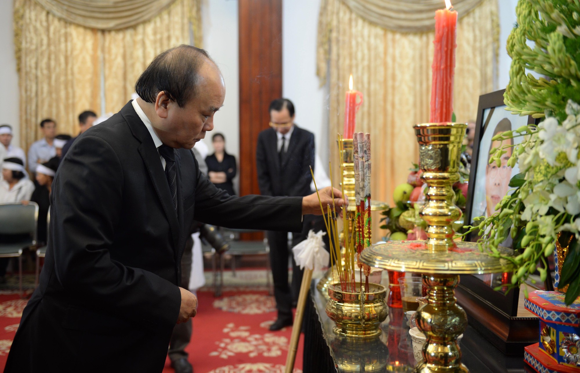 Lễ viếng nguyên Thủ tướng Phan Văn Khải - Ảnh 1.