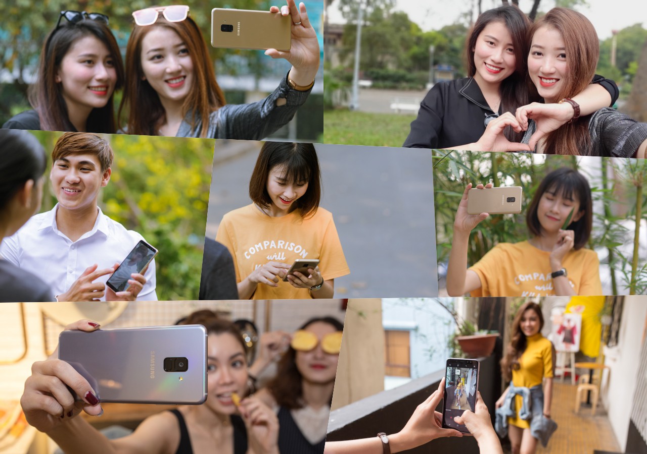 Trào lưu chụp ảnh selfie bằng camera kép trên điện thoại di động - Ảnh 2.