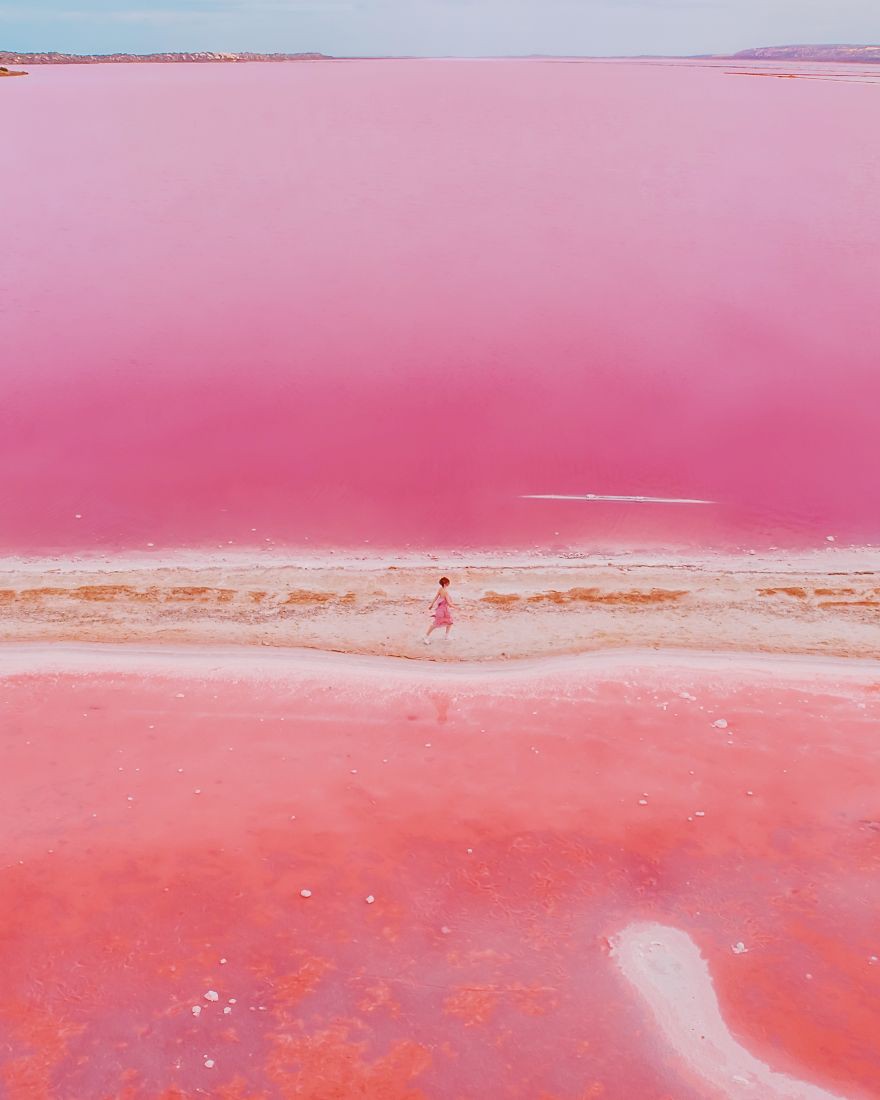Kỳ lạ hồ nước màu hồng, đỏ, cam theo giờ - Ảnh 3.