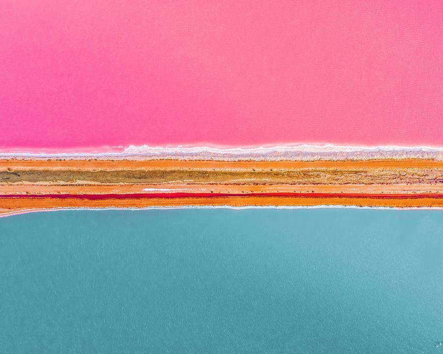 Kỳ lạ hồ nước màu hồng, đỏ, cam theo giờ - Ảnh 2.