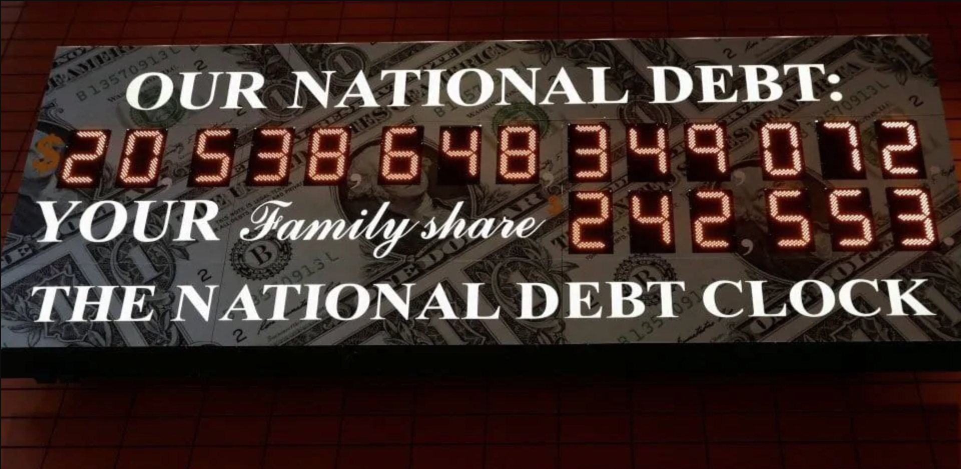 Счетчик долгов в реальном времени. Счётчик национального долга США. Внешний долг США табло. Табло госдолга США. Табло национального долга США.