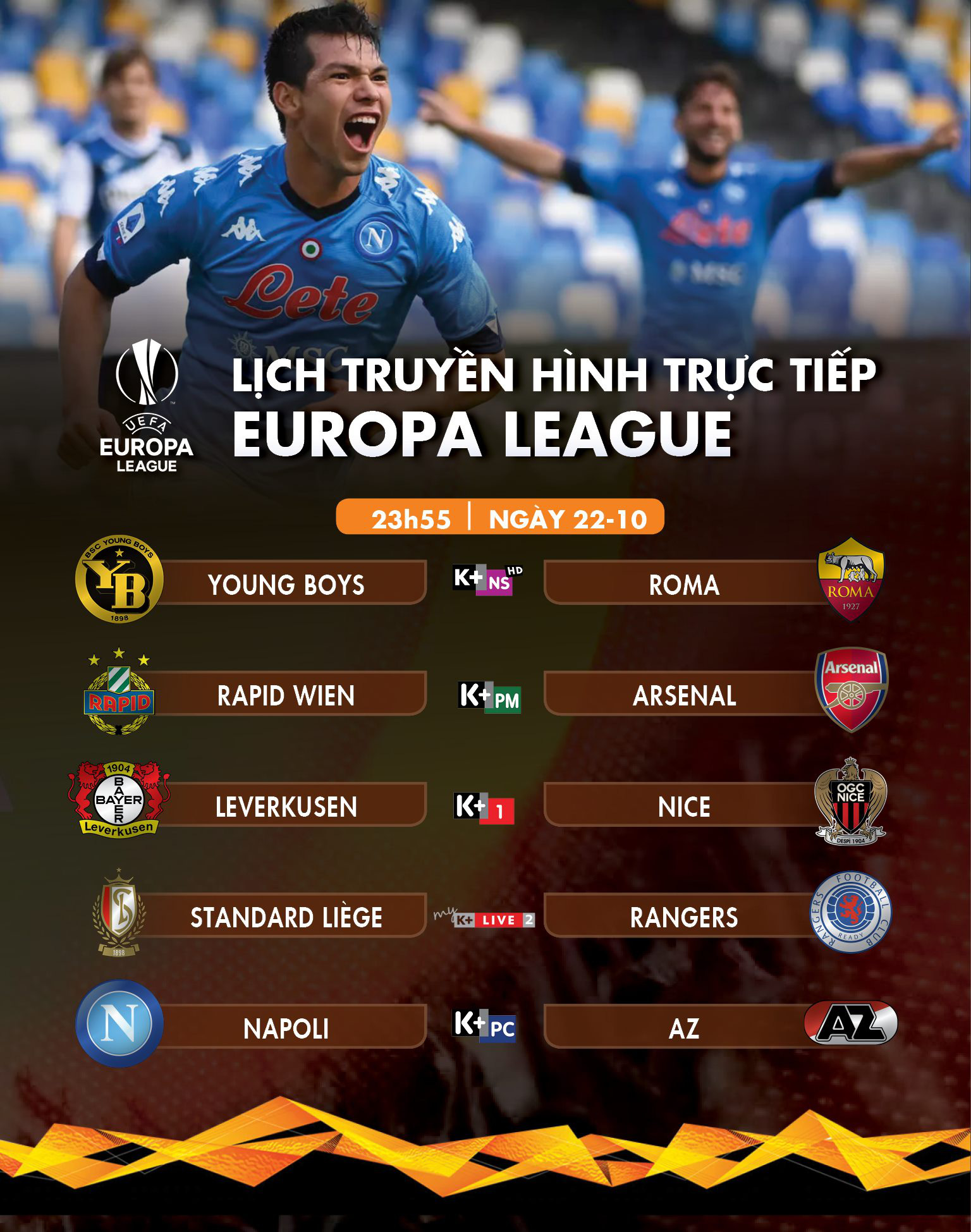 Lịch trực tiếp Europa League: Nhiều trận cầu hấp dẫn - Tuổi Trẻ Online Lịch trực tiếp Europa League: Nhiều trận cầu hấp dẫn - Tuổi Trẻ Online