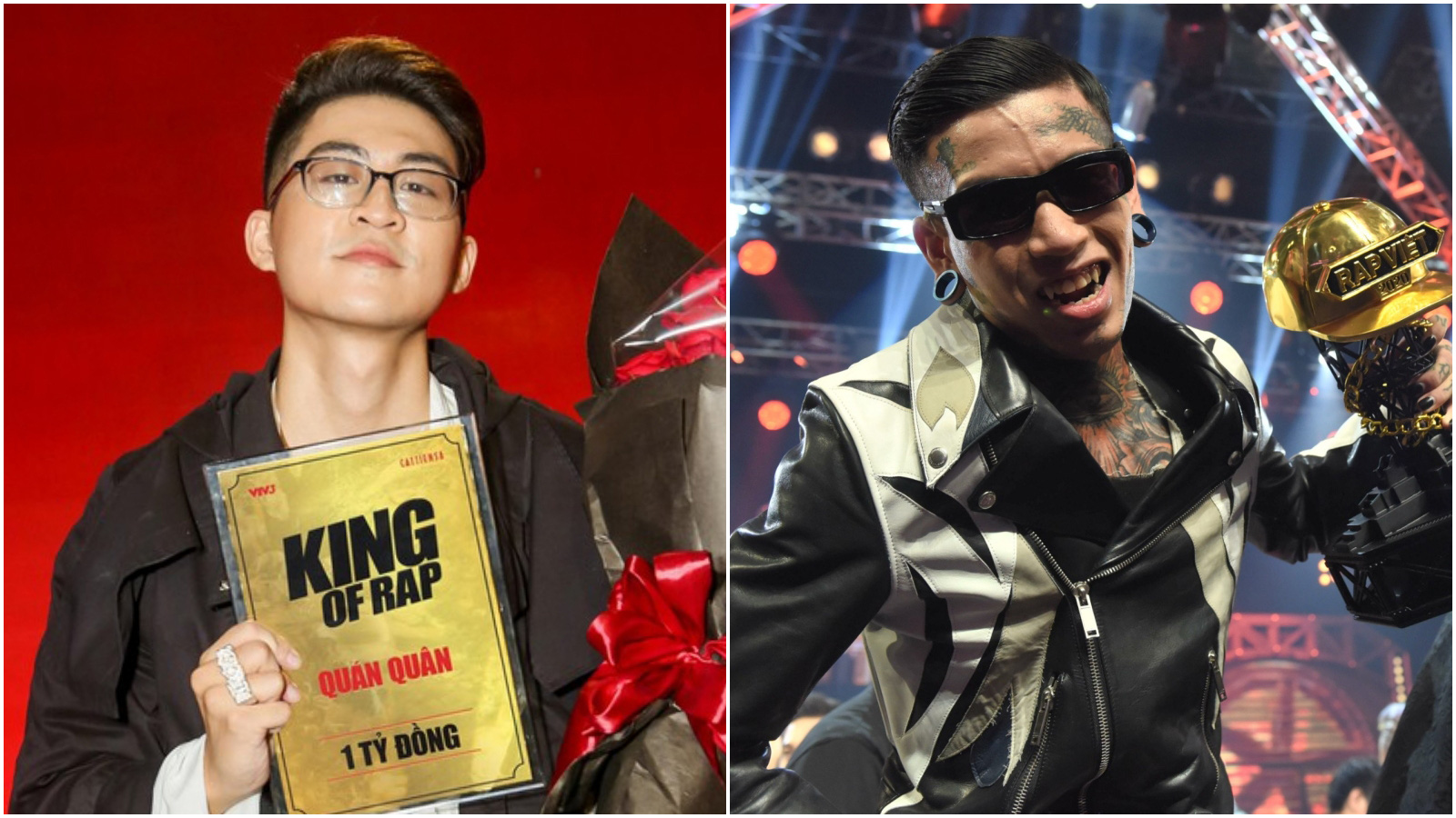 2 quán quân mới của Rap Việt và King of Rap gây tranh cãi - Ảnh 1.