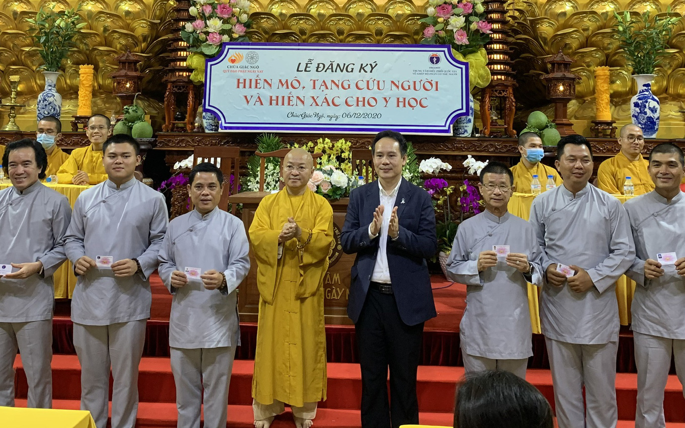Đề xuất Ngày hiến tạng Việt Nam, lấy tên người hiến tạng đặt tên đường- Ảnh 2. Quỹ đạo Phật ngày nay vận động người hiến mô, tạng và hiến xác cho y học
