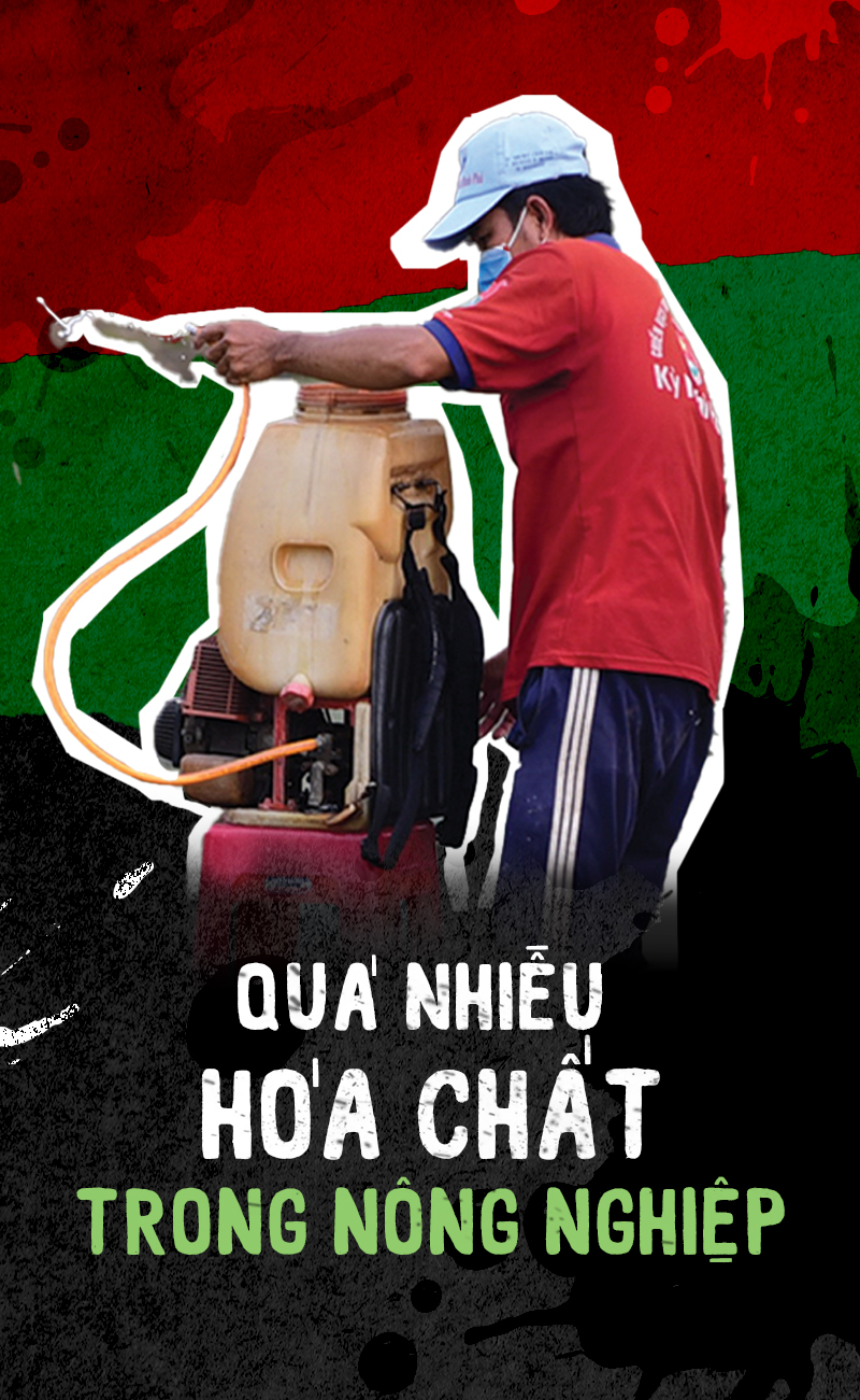 Quá nhiều hóa chất trong nông nghiệp