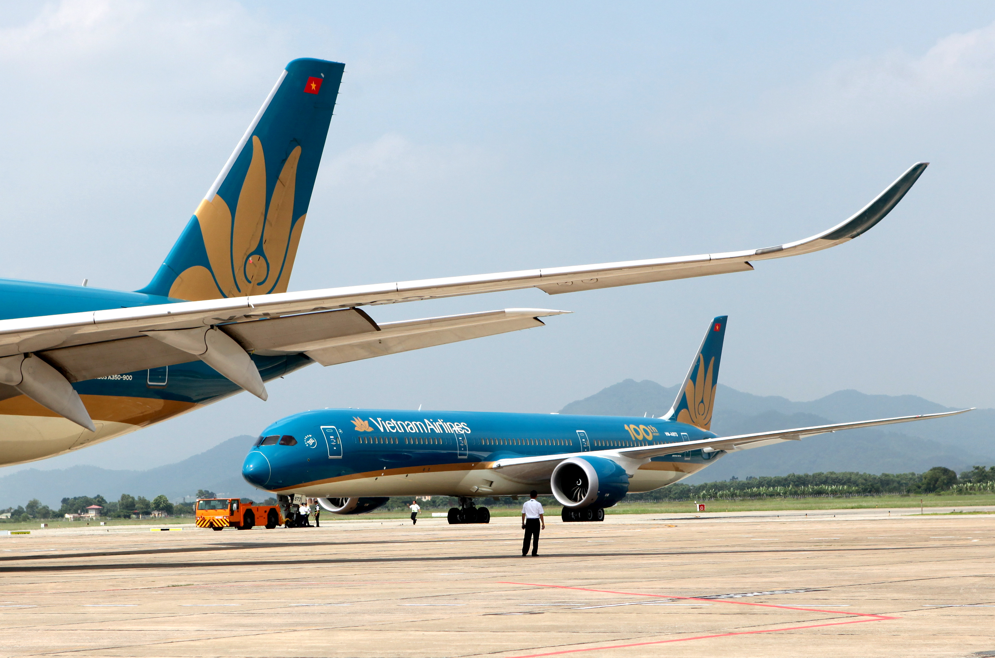 Vietnam Airlines sẽ nhận thêm 2 máy bay thân rộng Boeing 787-10 trong tháng 5 và tháng 7-2024 để cải thiện tình trạng thiếu máy bay - Ảnh: TUẤN PHÙNG