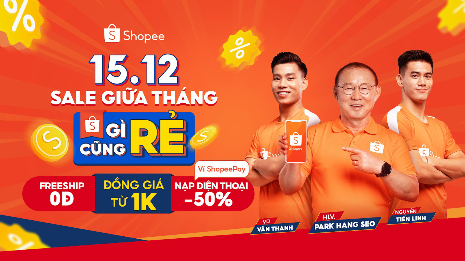 15.12 Sale Giữa Tháng - Gì Cũng Rẻ nối dài chuỗi ưu đãi bất tận trên Shopee - Ảnh 1.