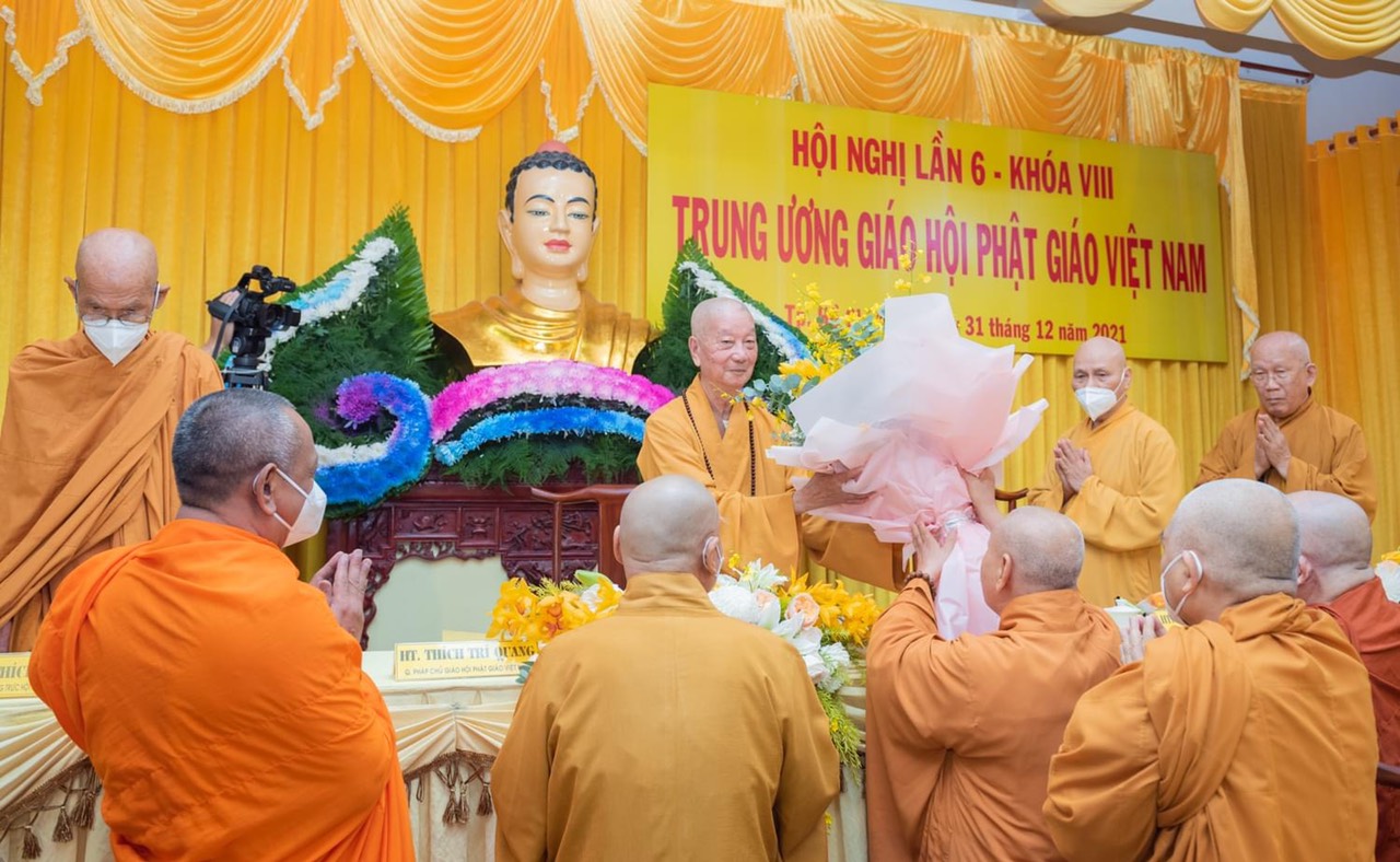 Trưởng lão hòa thượng Thích Trí Quảng làm quyền pháp chủ Giáo hội Phật giáo Việt Nam - Ảnh 1.