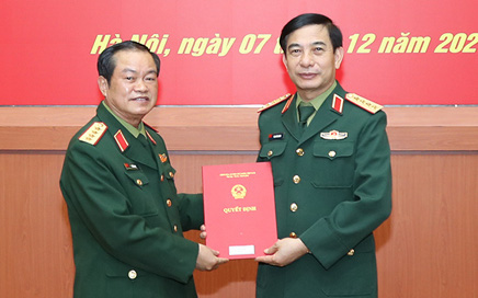 Bộ Quốc phòng trao quyết định nghỉ hưu đối với 1 đại tướng và 5 thượng tướng