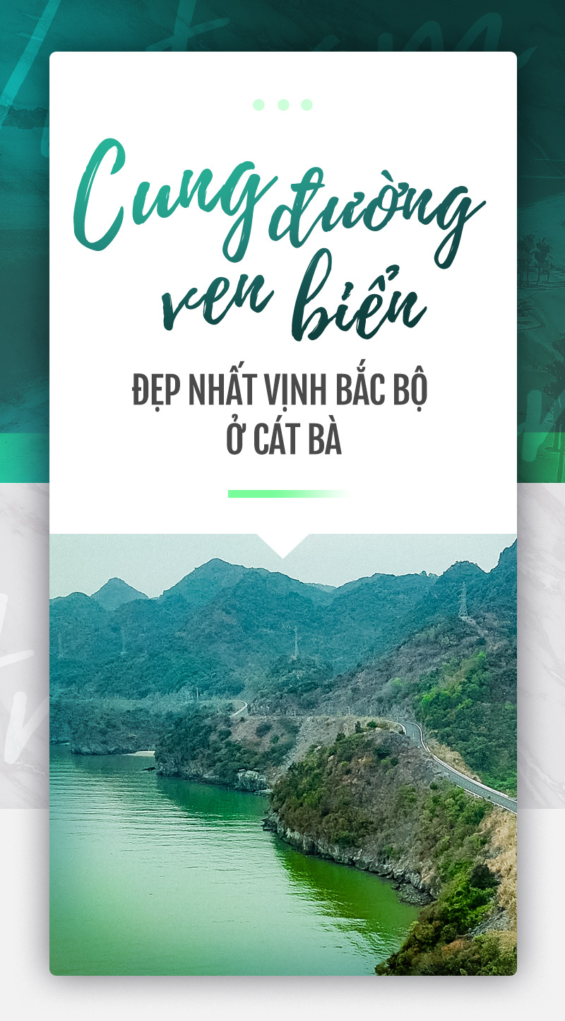 Cung đường ven biển đẹp nhất Vịnh Bắc bộ ở Cát Bà