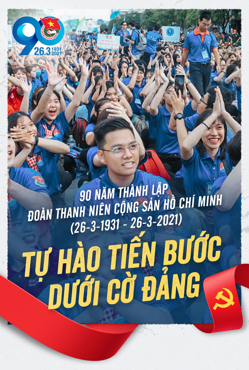 Tự hào tiến bước dưới cờ Đảng