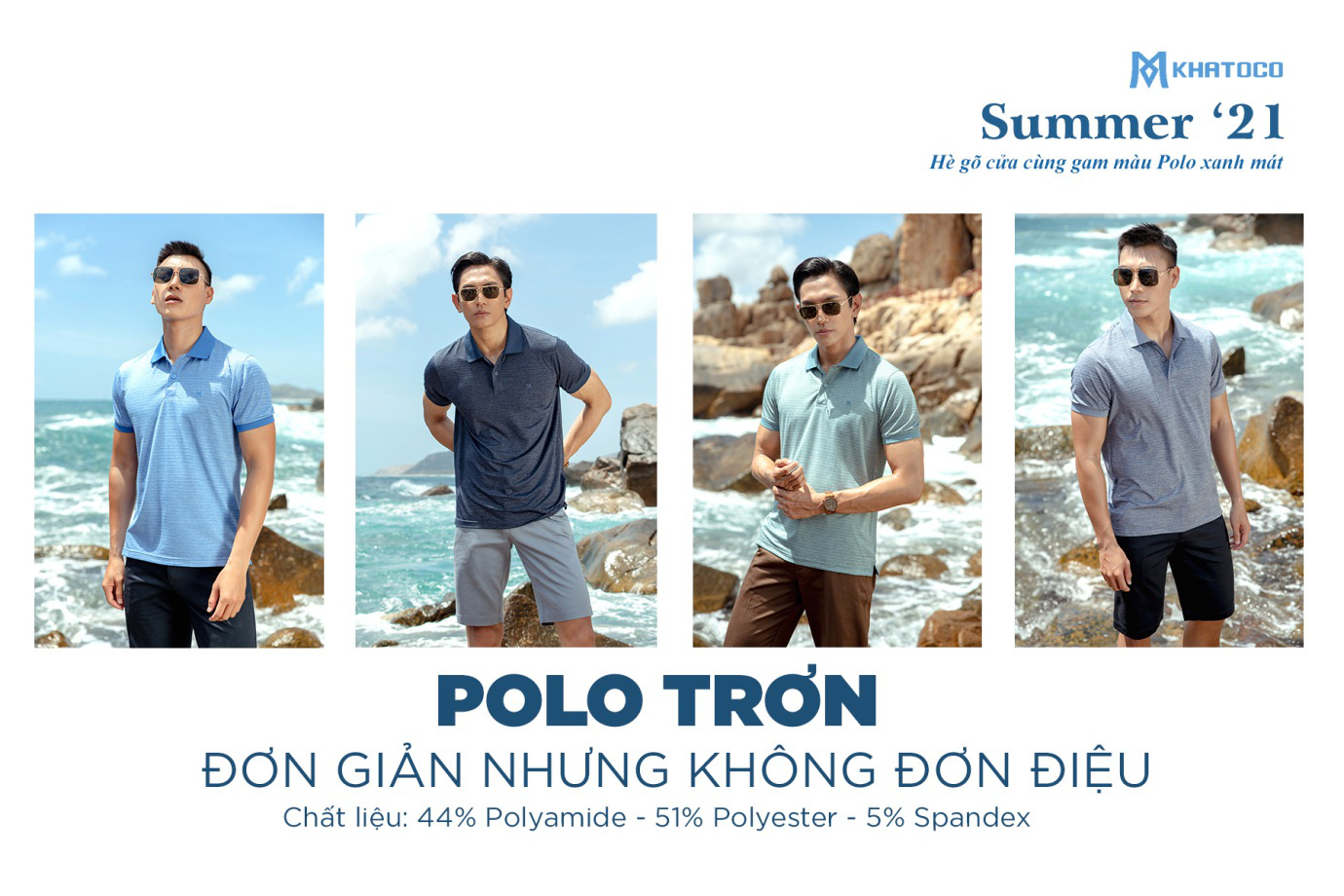 Polo Khatoco - Những sắc màu mùa hè - Ảnh 2. Polo Khatoco - Những sắc màu mùa hè - Ảnh 2.