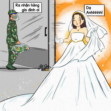 Dân mạng hí hoáy vẽ tranh các anh bộ đội vác rau củ đến từng nhà dân - Ảnh 7. Dân mạng hí hoáy vẽ tranh các anh bộ đội vác rau củ đến từng nhà dân - Ảnh 7.