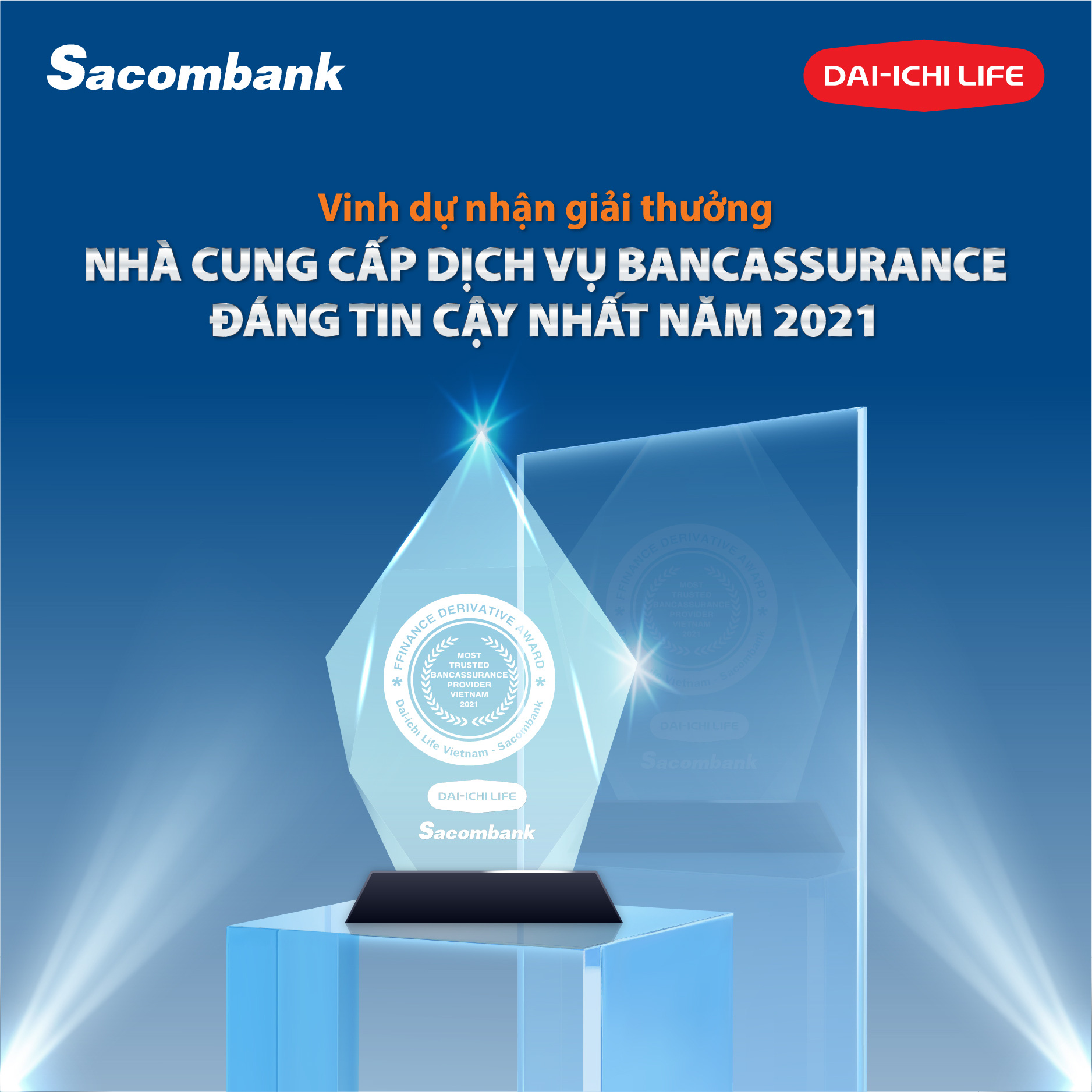 Dai-ichi Việt Nam và Sacombank nhận giải thưởng quốc tế về Bancassurance - Ảnh 1.