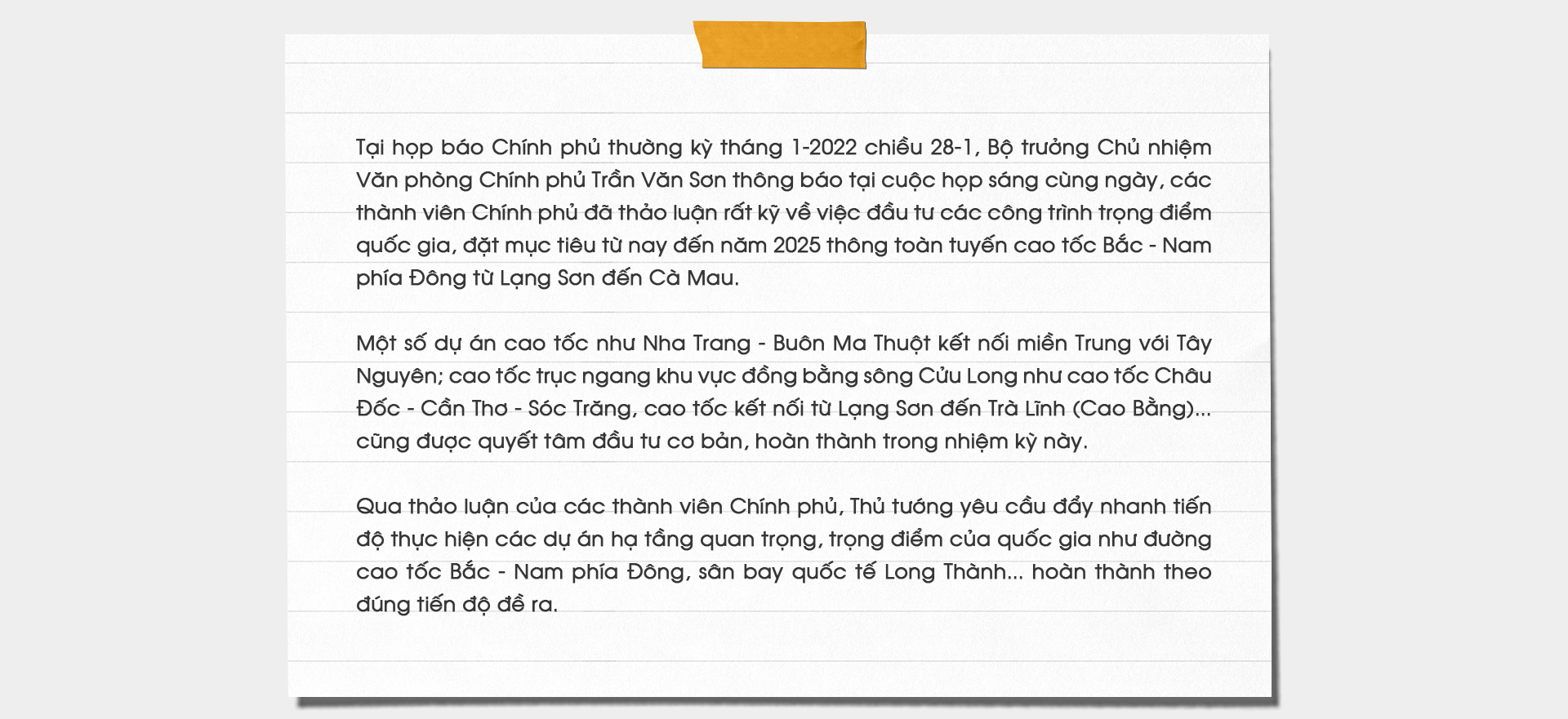 (kì 0) 2022 - khởi động đột phá xây cao tốc - Ảnh 1.